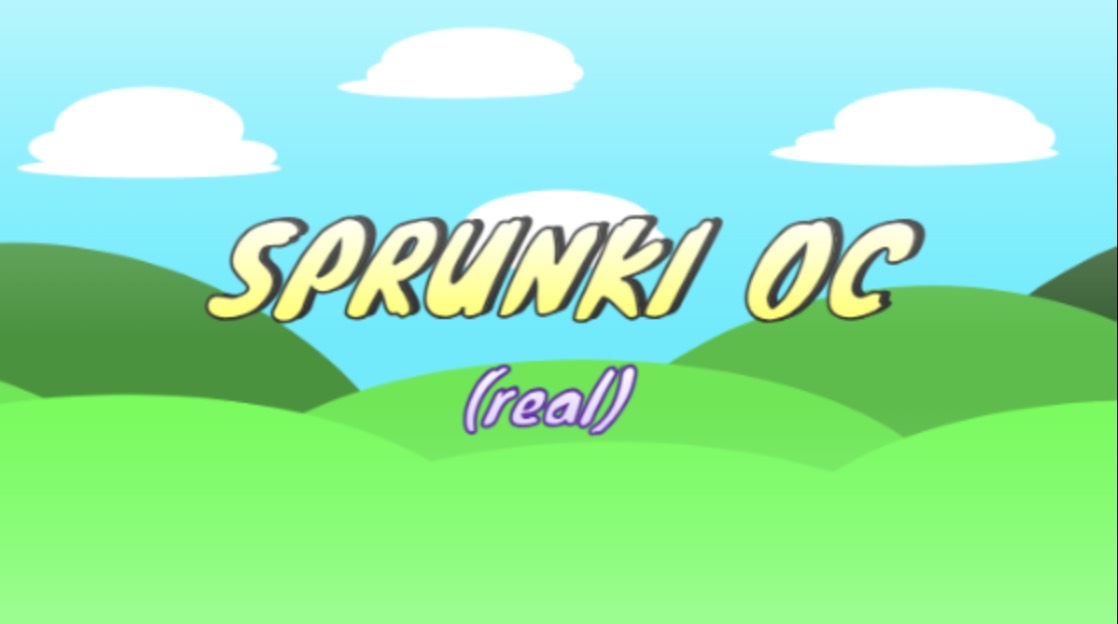 Sprunki OC (real)