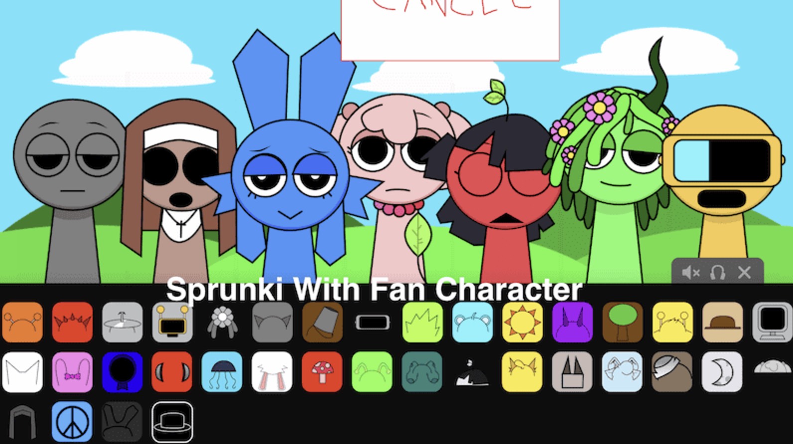 Sprunki With Fan Character